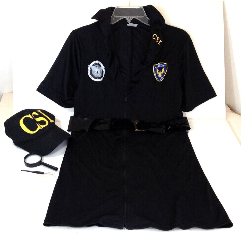 Spirit Detective Celia Fate Sexy Halloween Costume Adult XL Dress Cap & Accessor